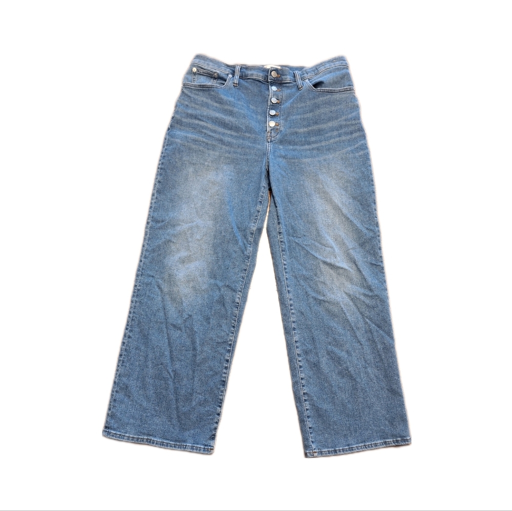 Madewell the Perfect Vintage Wide-leg Jean, High Rise Button Fly, 32